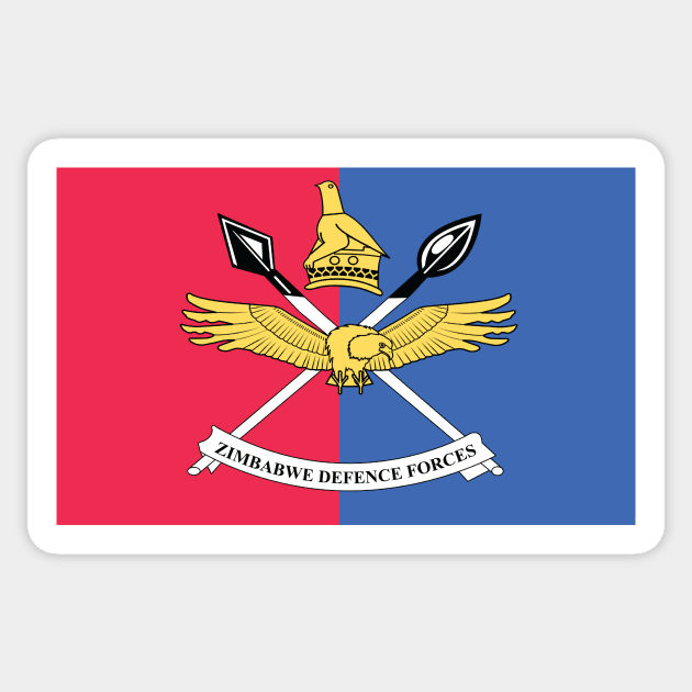 Zimbabwe Defence Forces Sticker by Wickedcartoons